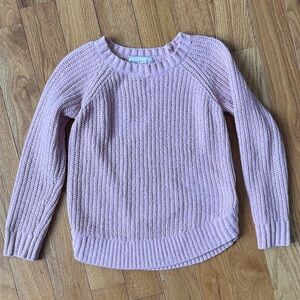 Cozy Pink Chenille Sweater Girl’s M (10/12)